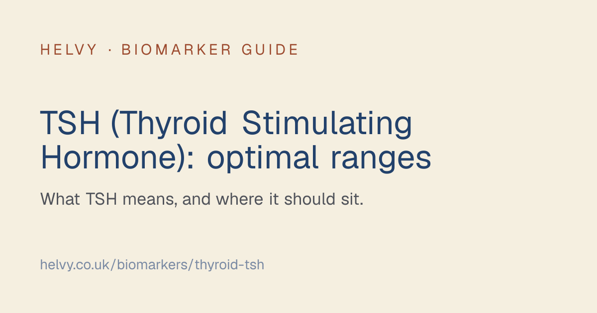 TSH (Thyroid Stimulating Hormone) Blood Test | Optimal Ranges & Guide ...