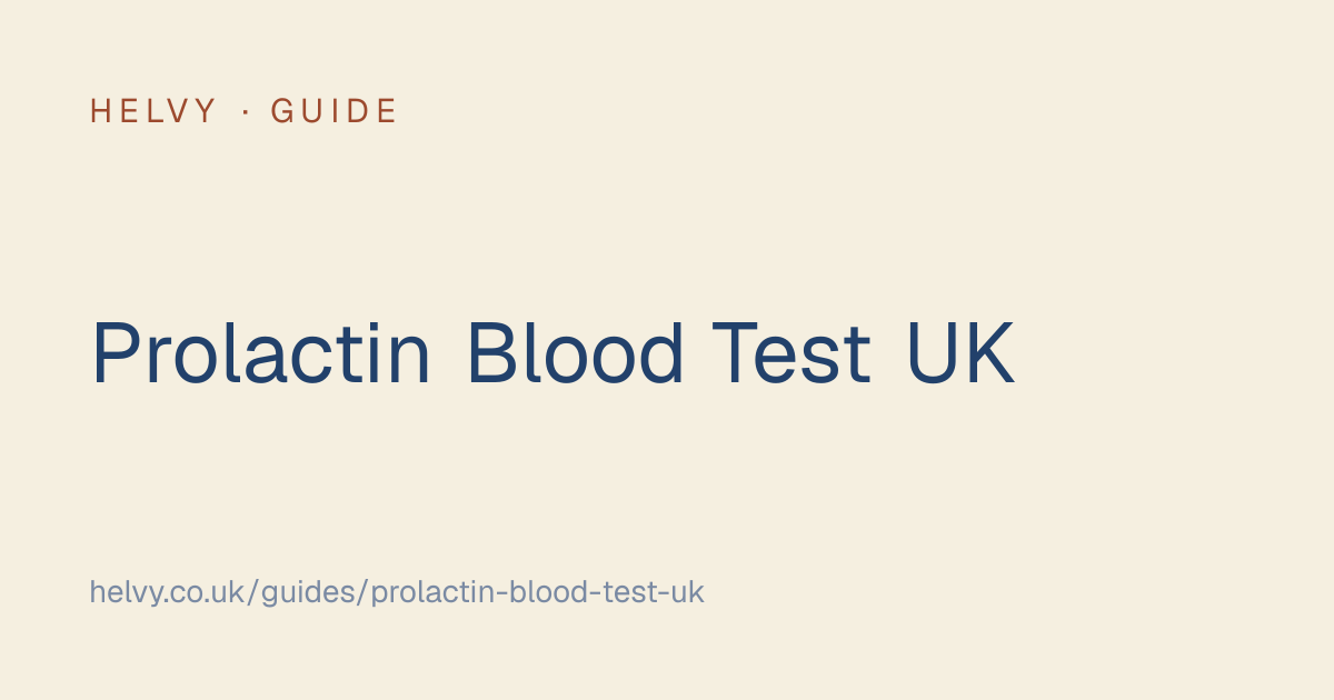 Prolactin Blood Test UK: What High & Low Levels Mean, Reference Ranges ...